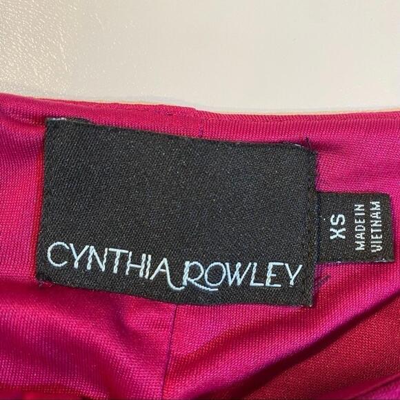 Cynthia Rowley Size XS Megenta Split Sleeve‎ Boat Neck Comfy Boho Dress - Picture 5 of 6